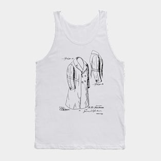 Coat Vintage Patent Hand Drawing Tank Top